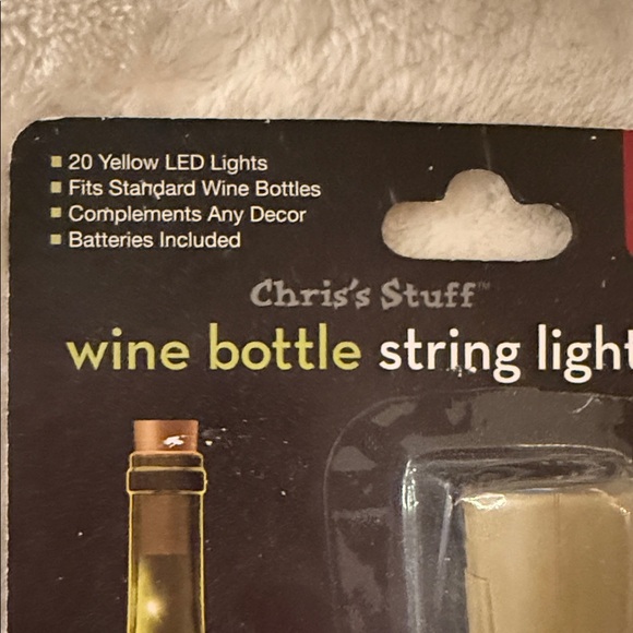 Wine Bottle String Lights - Silver and Wine Sign - Picture 8 of 8